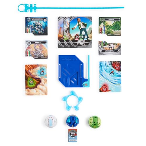 Bakugan Starter 3-Pack Spinning Action Figures, Special Attack Hammerhead, Bruiser and Ventri