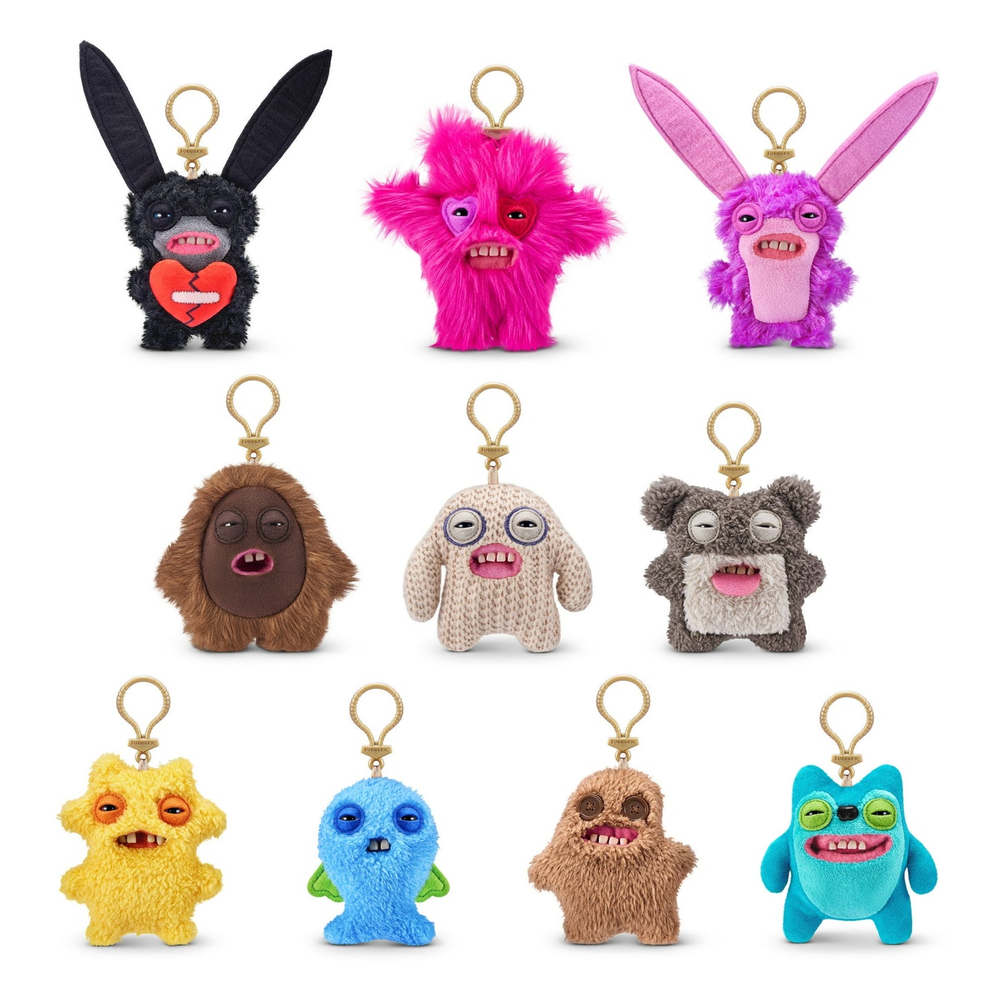 Fuggler Plush Clip-On Keyring - Cod Father