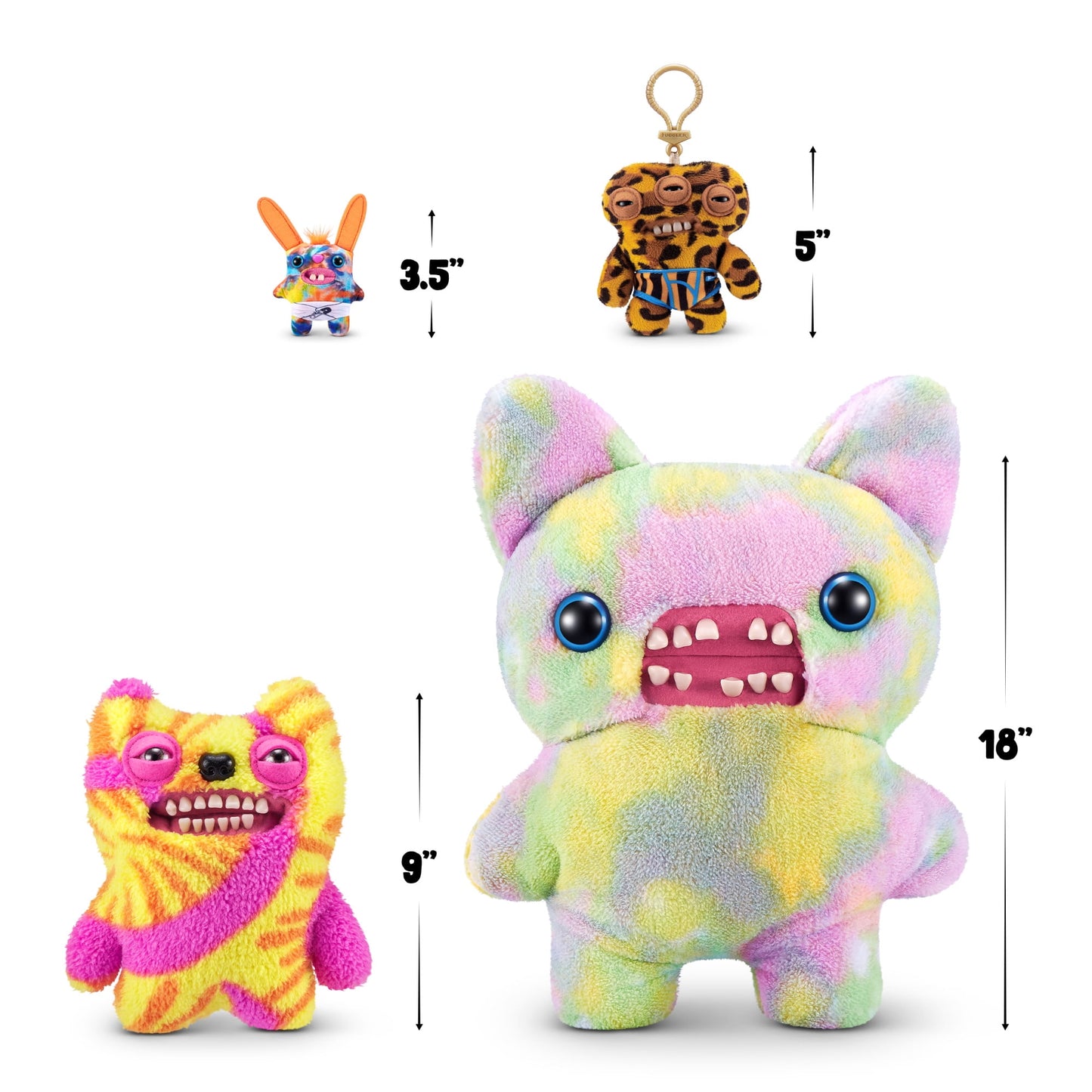 Fuggler Plush Clip-On Keyring - Annoyed Alien