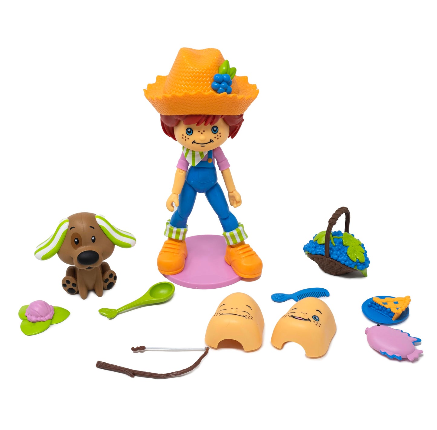 Boss Fight Studio Strawberry Shortcake Huckleberry Pie with Pupcake, Collectible Figure