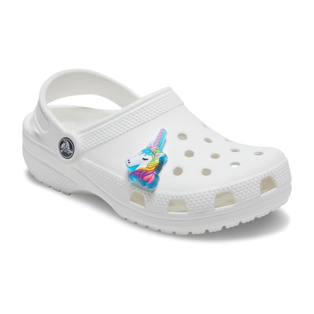 Crocs Jibbitz Light Up Shoe Singles, Cute Charms for Girls and Boys, Lights Up Unicorn, One Size