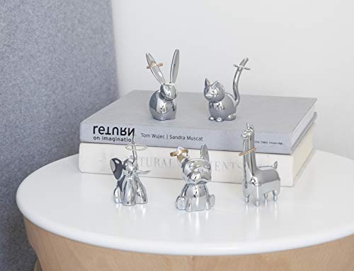 Umbra Zoola Frenchie Dog Ring Holder, Chrome