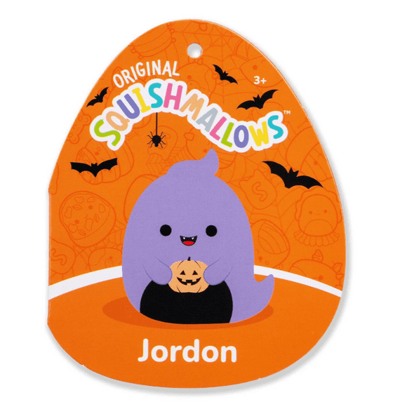 Squishmallows 8" Jordon the Purple Ghost with Jack o Lantern Plush Stuffed Toy