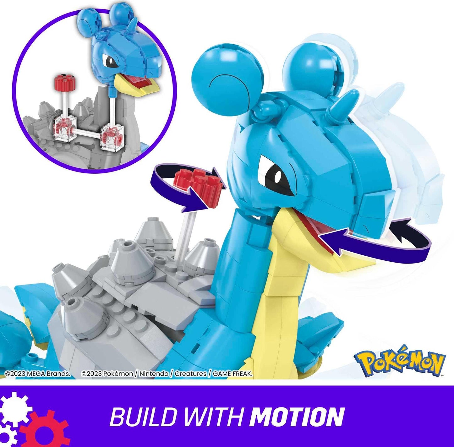 MEGA Pokémon Building Toys Set Lapras 527 Pieces