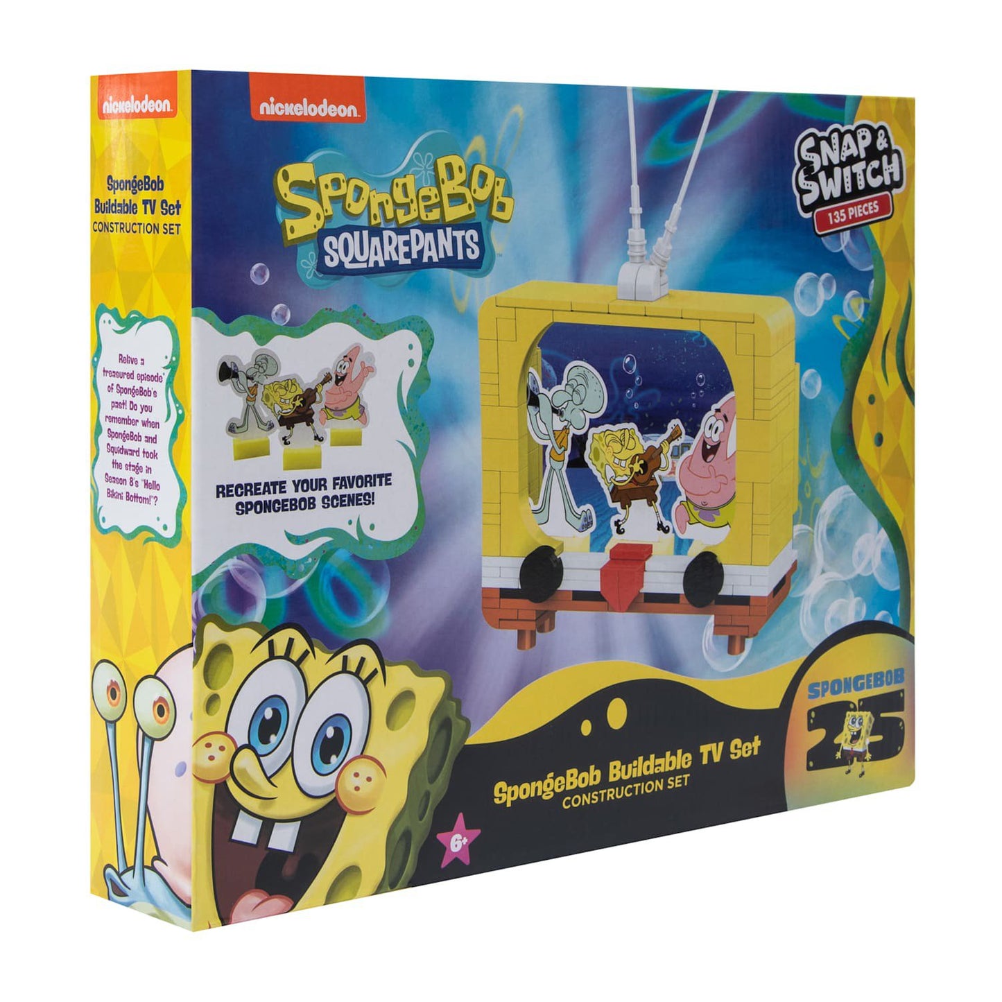 Well Played Toys SpongeBob SquarePants Build TV Set - 135 pieces