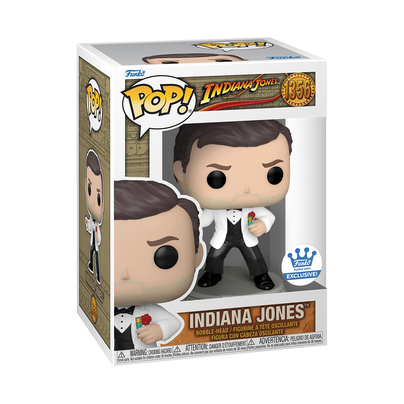 Funko Pop! Movies: Indiana Jones in a Suit Exclusive Vinyl Figure