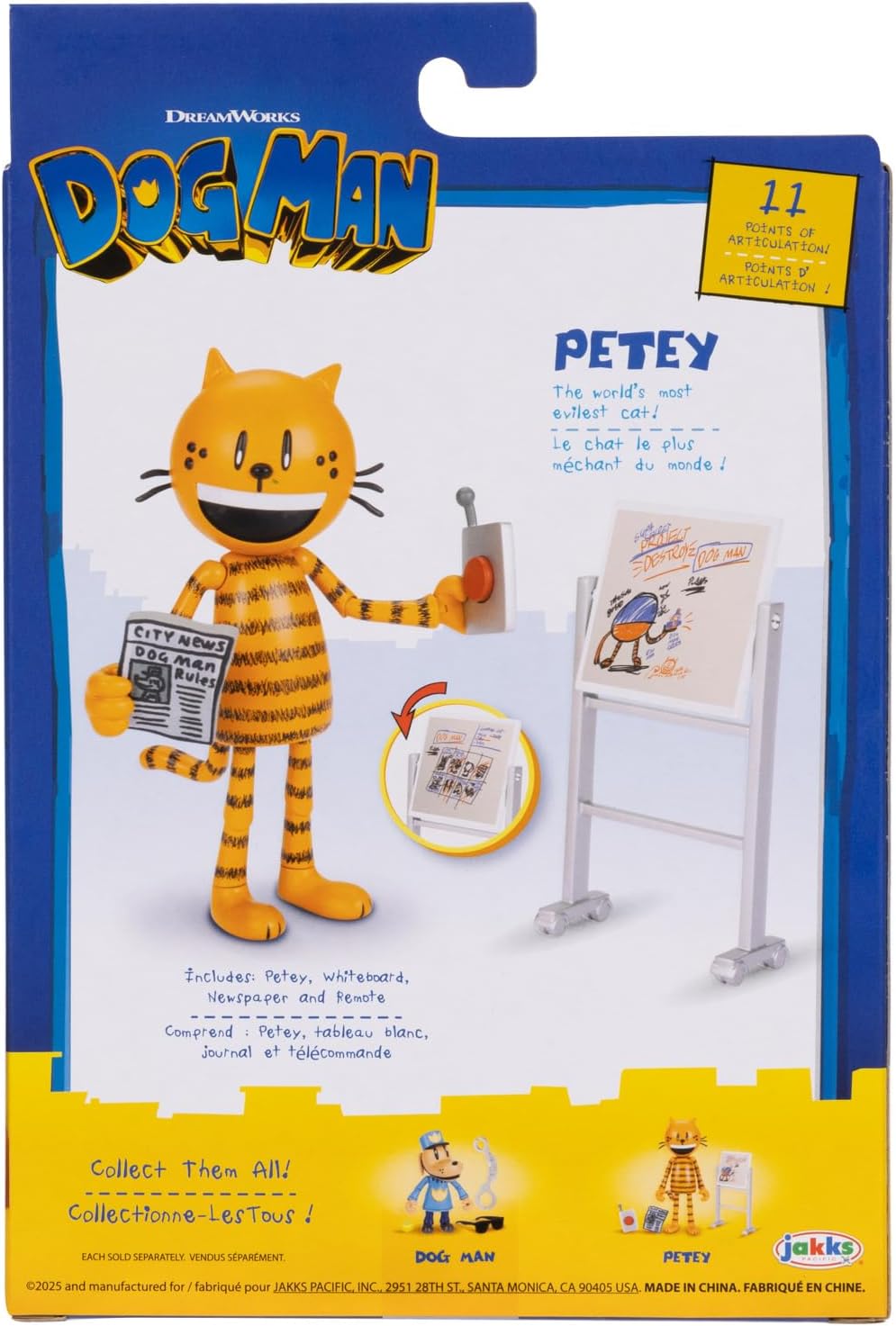 Dog Man 5 inch Petey Action Figure with 3 Accessories