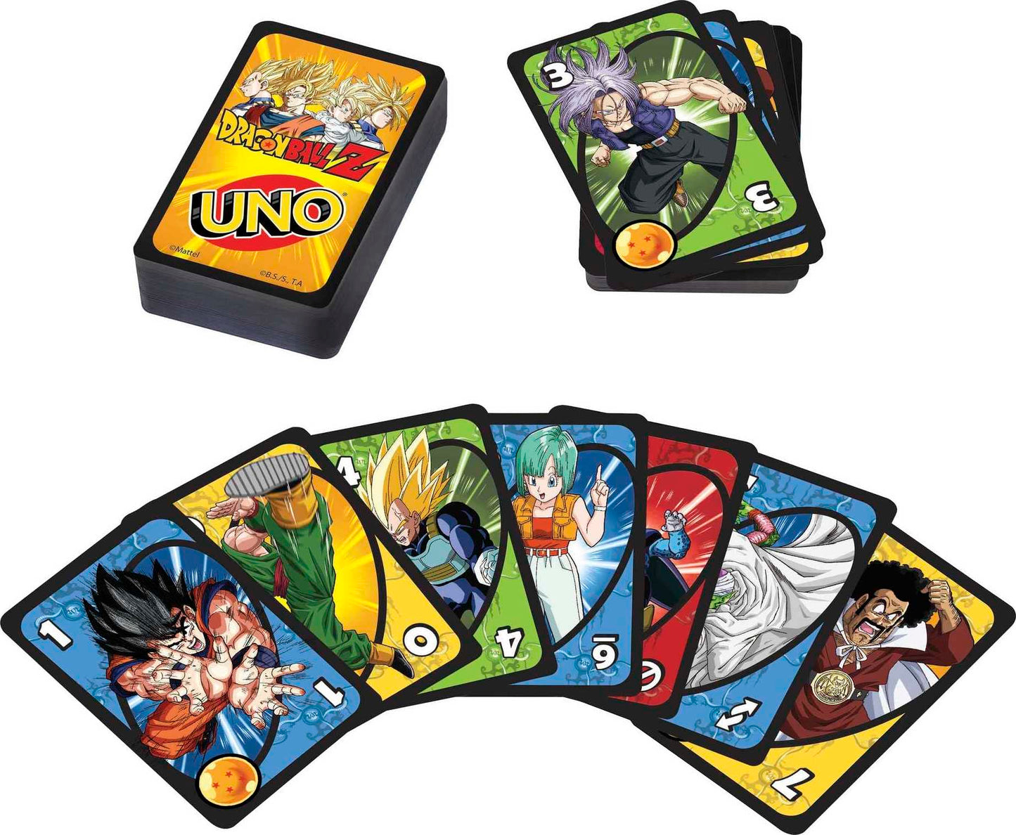 Mattel Games UNO Dragon Ball Z Card Game Japanese Manga Theme