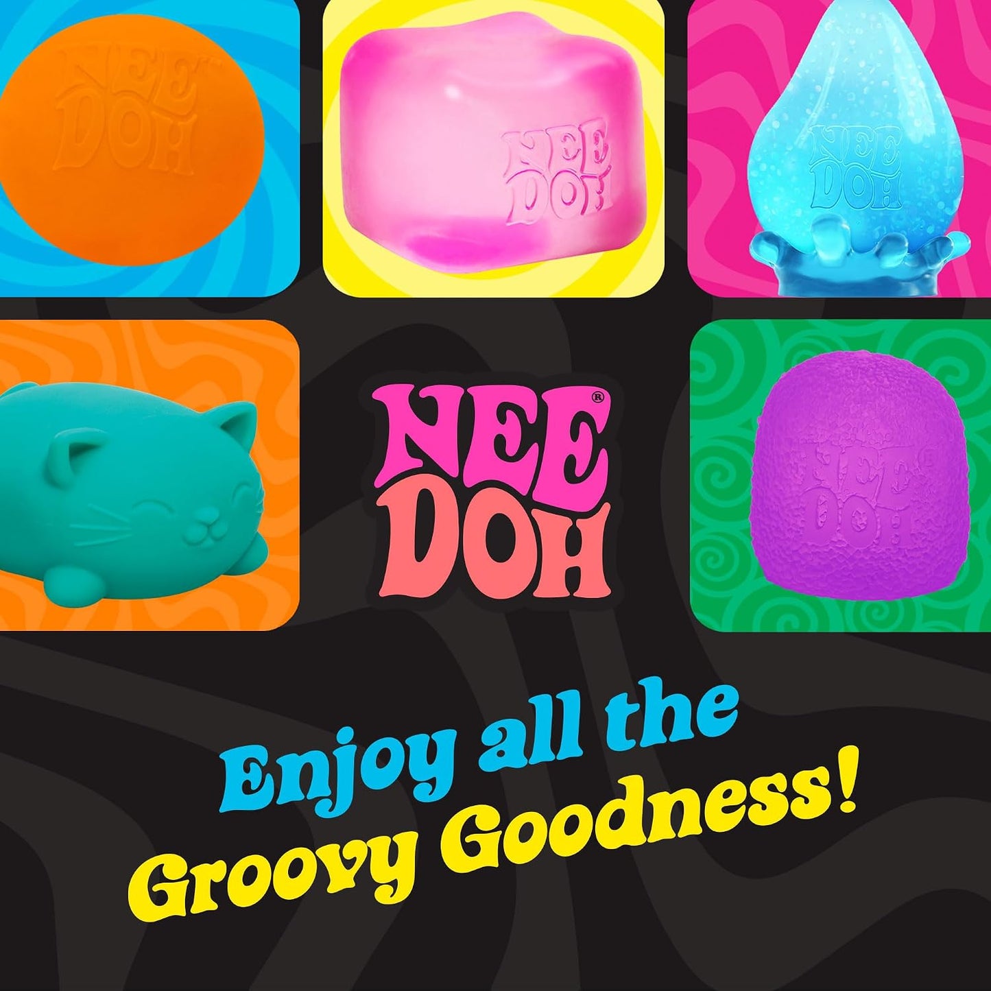 Schylling Needoh Squeezza Sensory Squeeze Toy - Colors May Vary