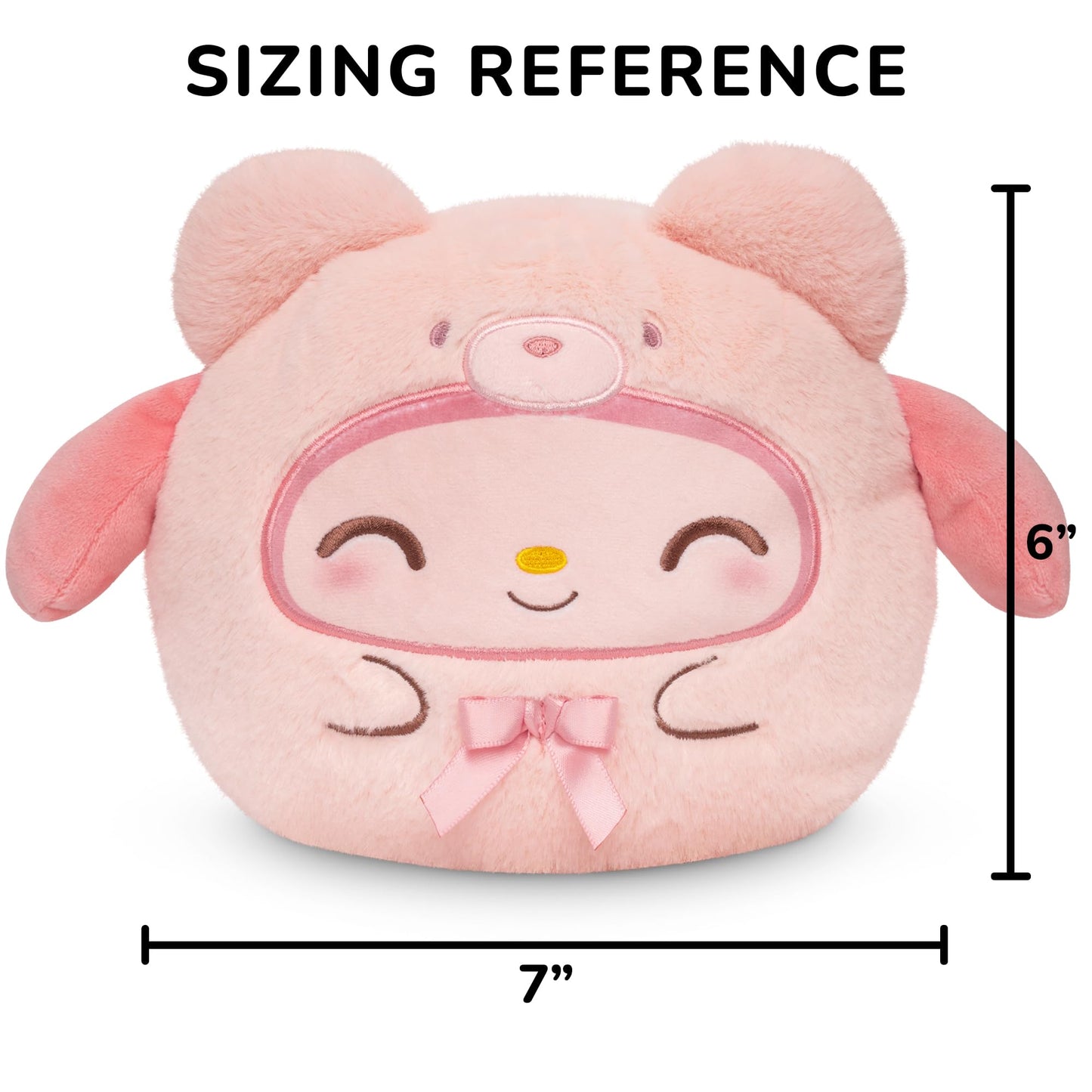 TeeTurtle My Melody Teddy Bear Reversible 6" Plushie