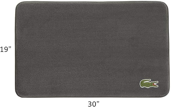 Lacoste Crocodile Bath Rug, 19"x30", Cliff