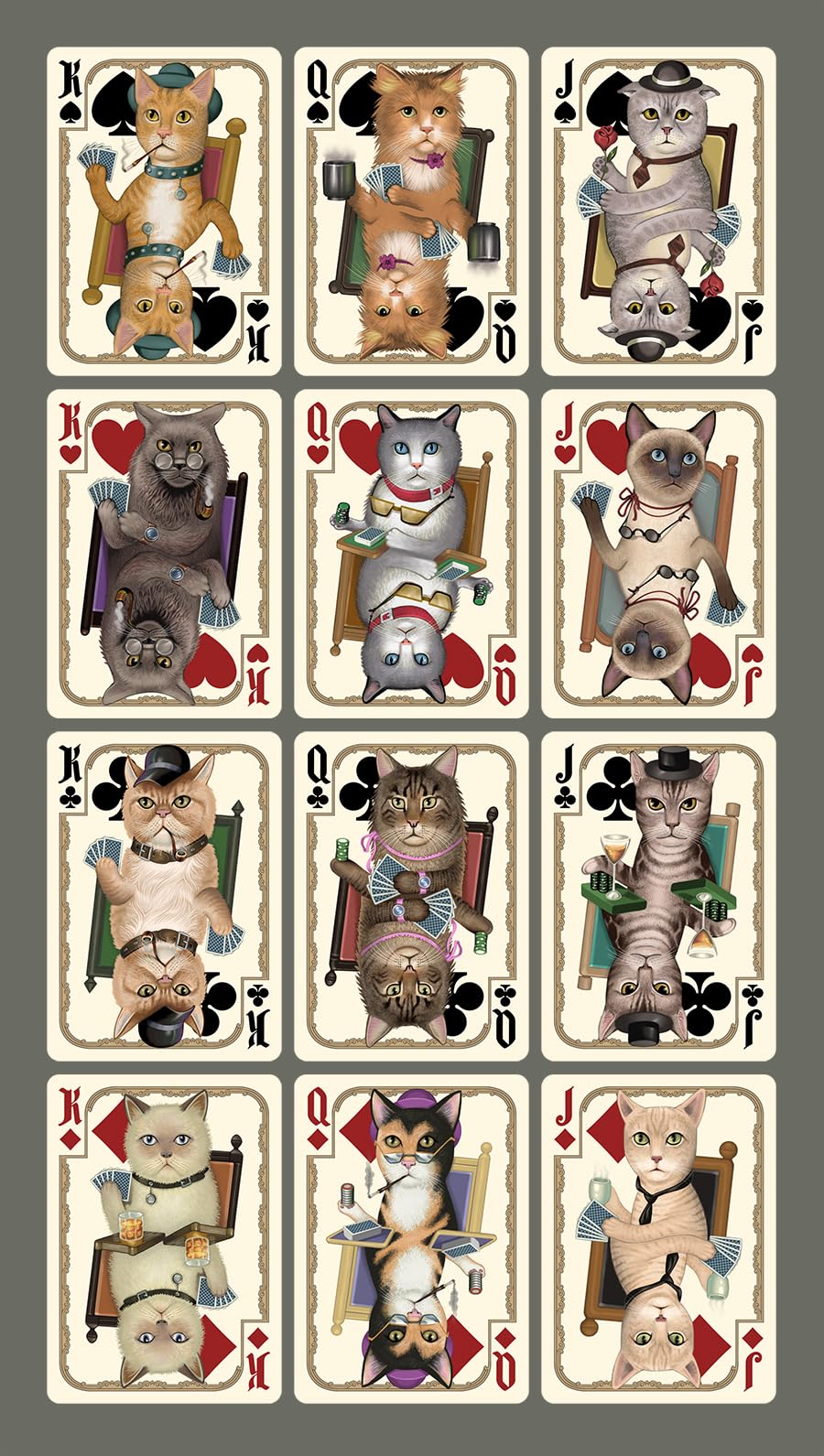 Bicycle Poker Cats V2 Playing Cards