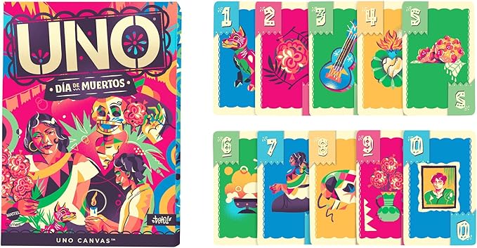 Mattel Games UNO Canvas Día de Muertos Card Game