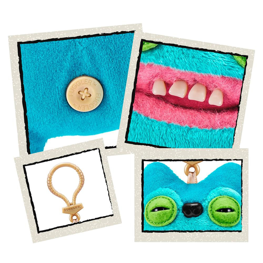 Fuggler Plush Clip-On Keyring - Greedy Grinner