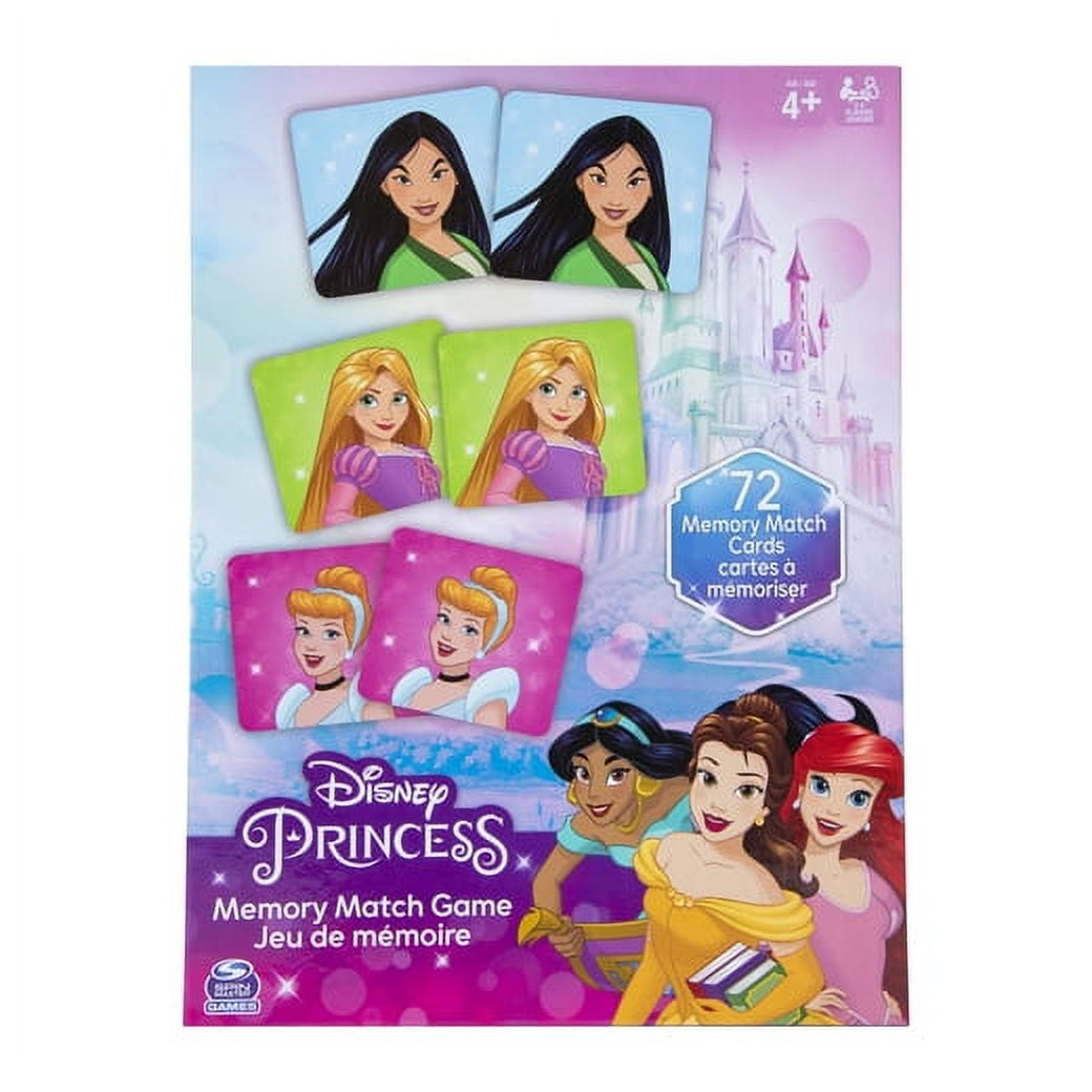 Disney Princess Memory Matching Game - 72 Memory Cards