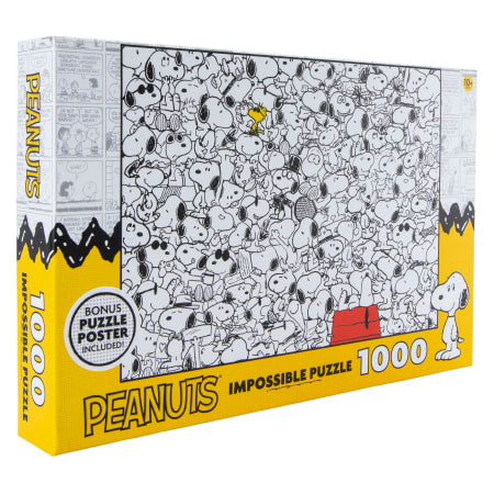 RoseArt Peanuts Everything Snoopy Impossible Jigsaw Puzzle - 1000 Pieces