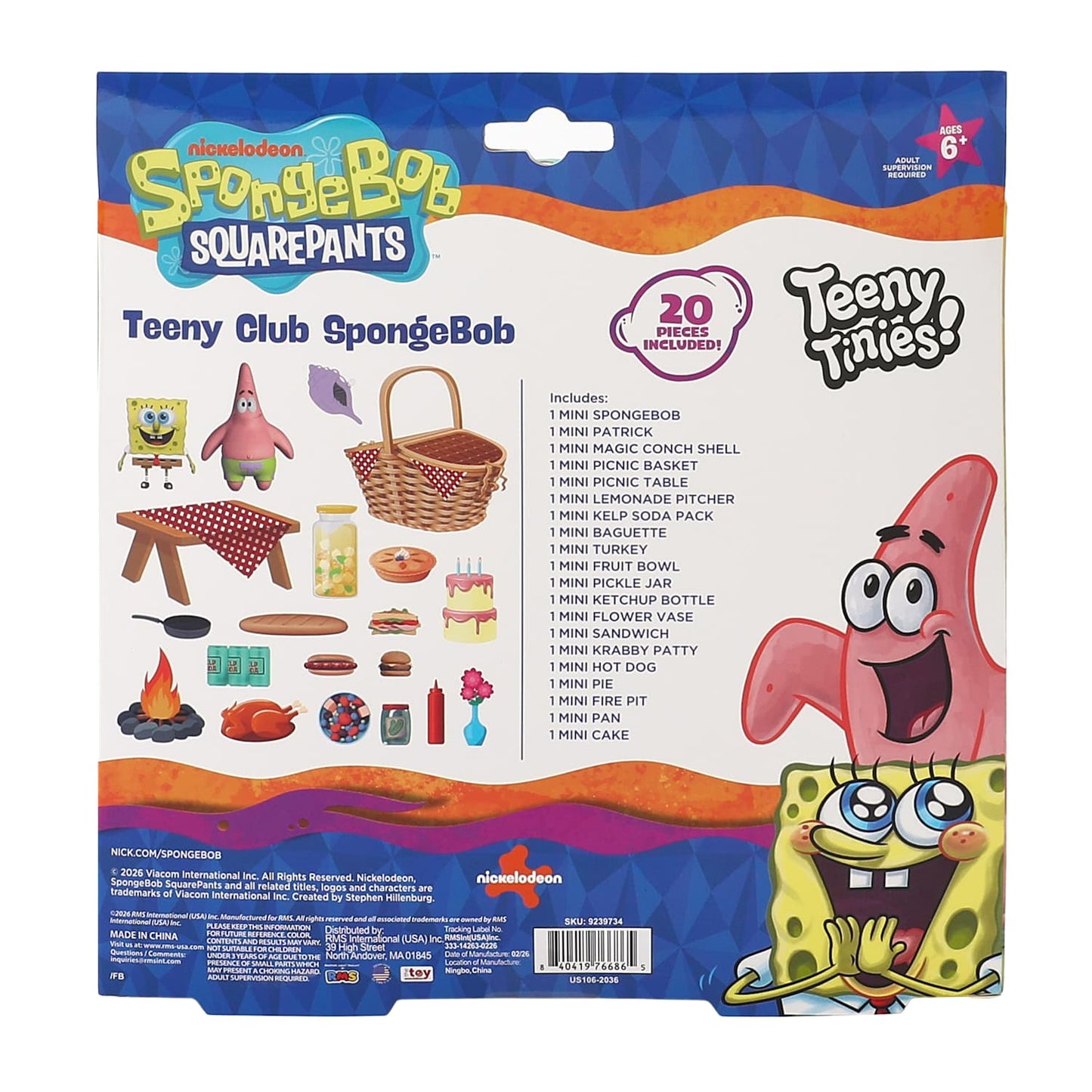 SpongeBob SquarePants Teeny Tinies Teeny Club SpongeBob Set