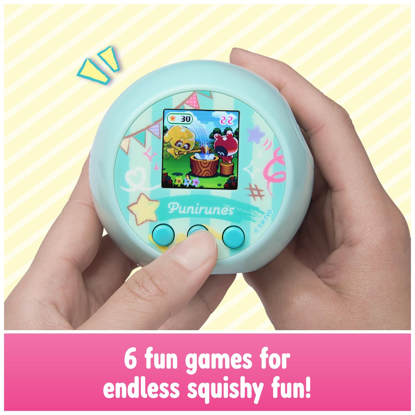 Punirunes Interactive Digital Toy with 55 Squishy Characters Inside