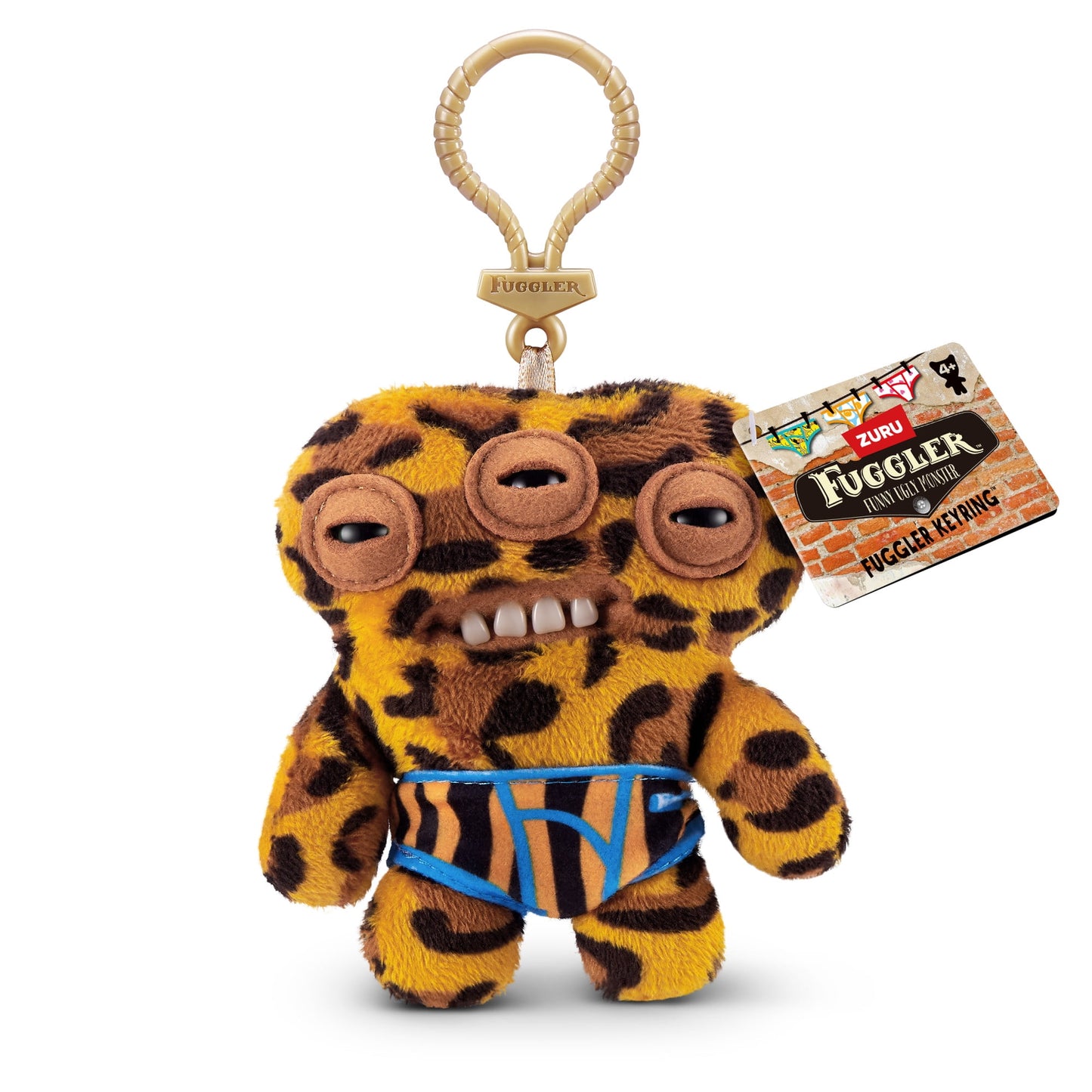 Fuggler Plush Clip-On Keyring - Annoyed Alien