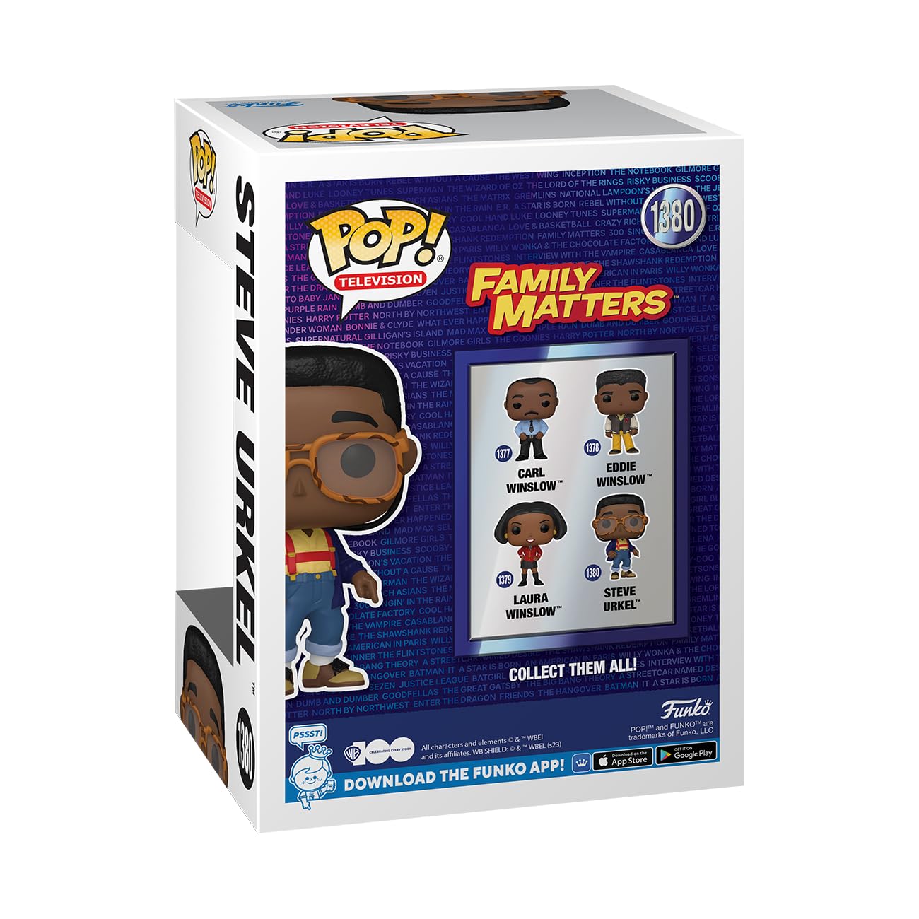 Funko Pop! TV: WB 100 - Family Matters, Steve Urkel Vinyl Figure #1380