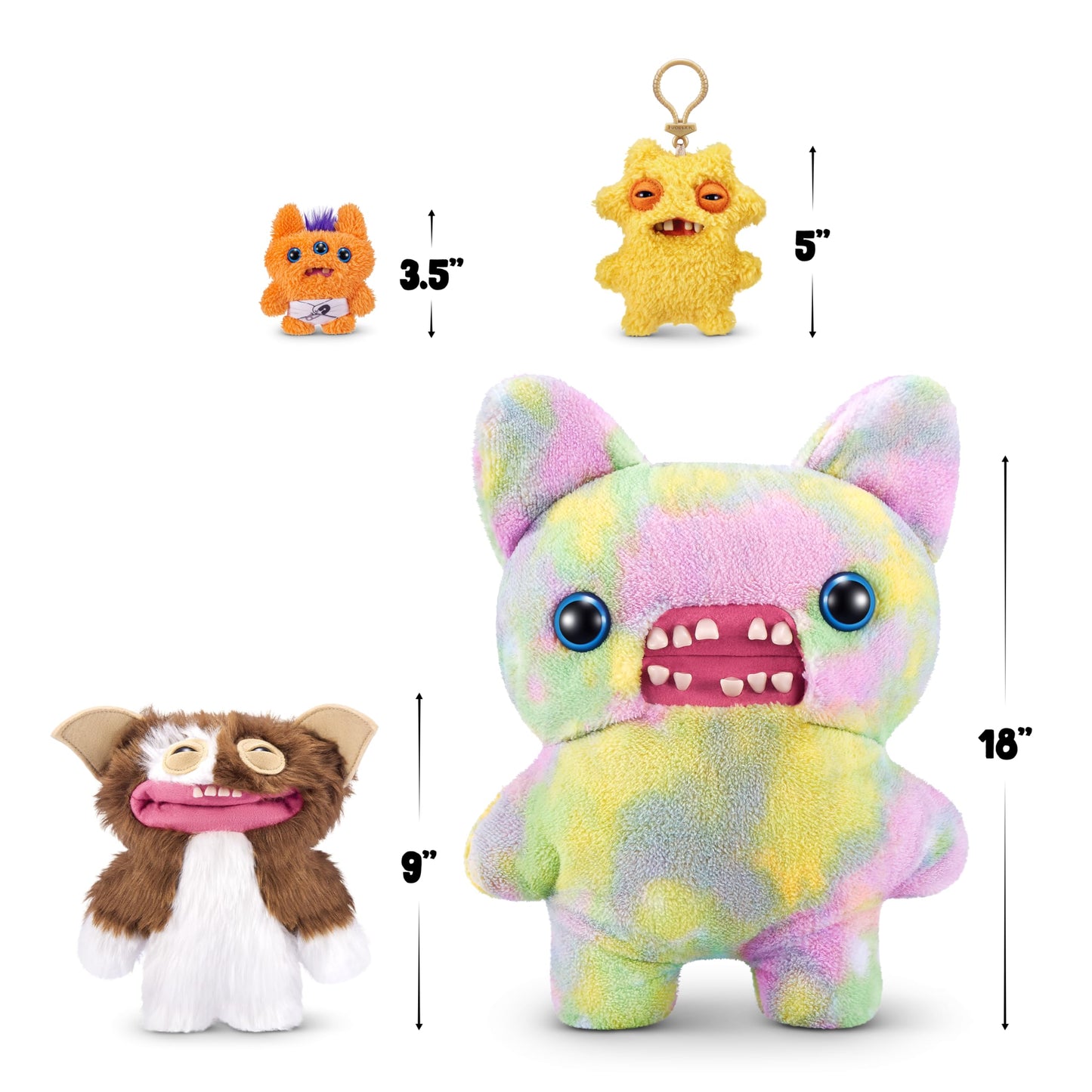 Fuggler Gremlins 9-inch Gizmo Funny Ugly Monster Plush Toy
