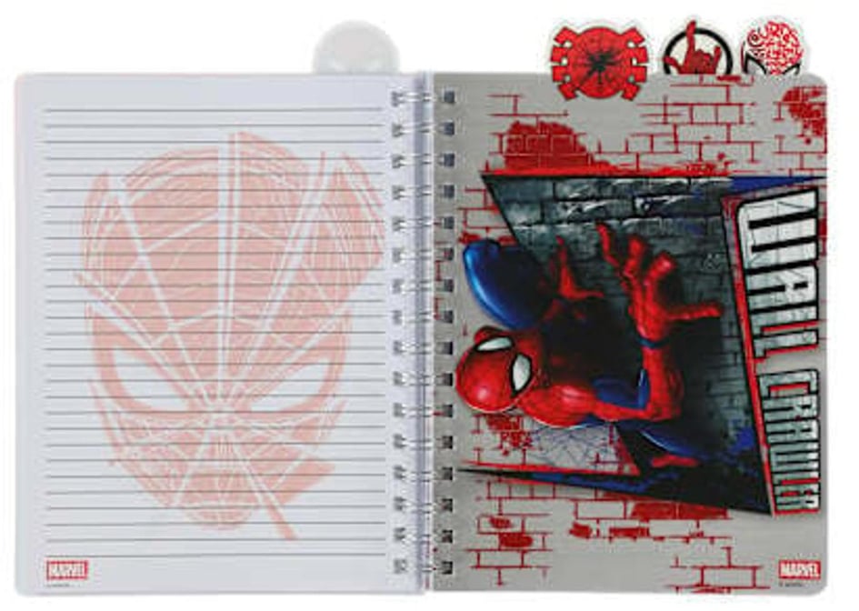 Marvel Spiderman "Movie " Spiral 96-Sheet Notebook Tab Journal