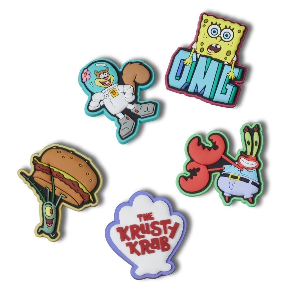 Crocs Jibbitz Spongebob 5-pack Shoe Charms | Jibbitz for Crocs