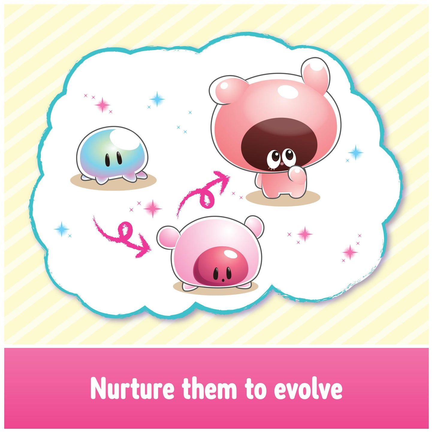 Punirunes Interactive Digital Toy with 55 Squishy Characters Inside