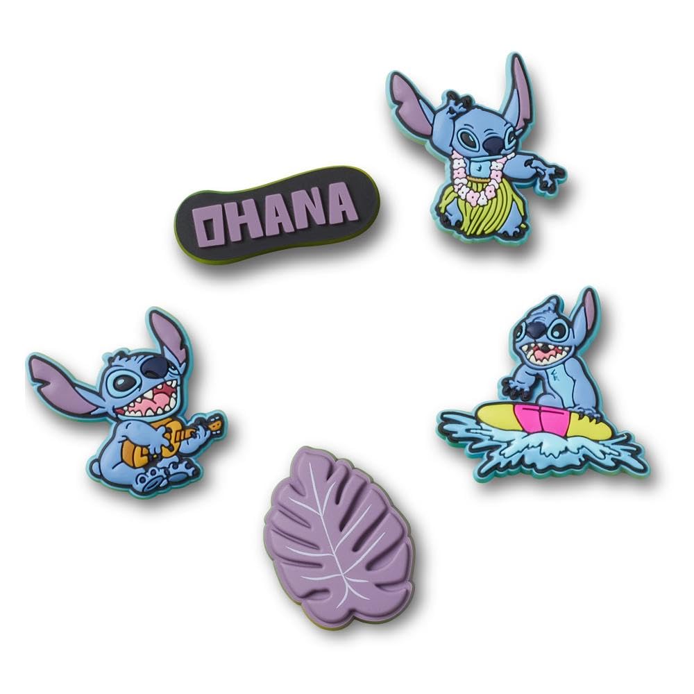 Crocs Jibbitz Disney Stitch Tropical 5-Pack Shoe Charms | Jibbitz for Crocs