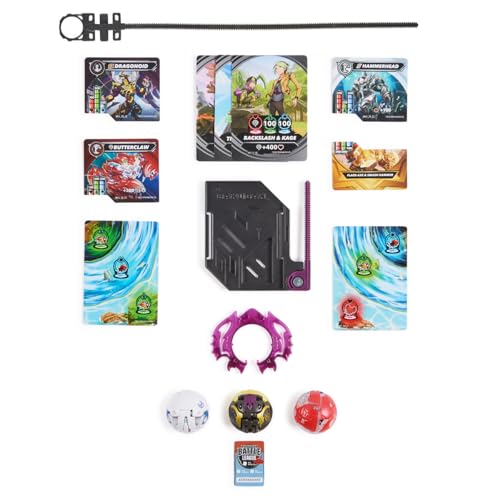 Bakugan Starter 3-Pack Spinning Action Figures, Special Attack Hammerhead, Bruiser and Ventri