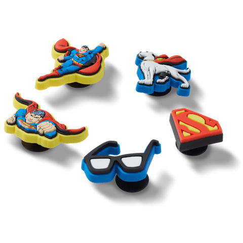 Crocs Jibbitz 5-Pack Superman Shoe Charms | Jibbitz for Crocs