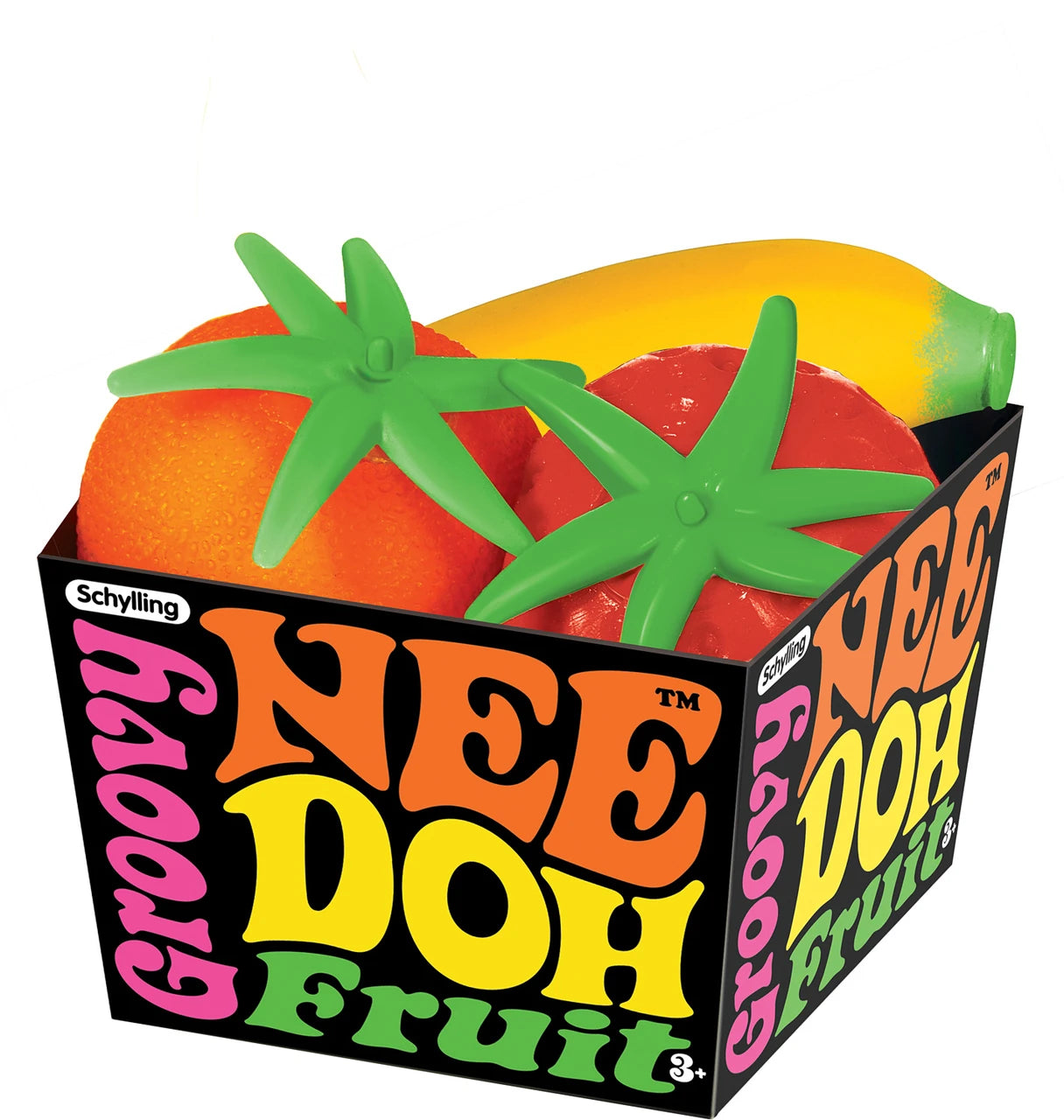 Schylling NeeDoh Groovy Fruit - Sensory Fidget Toy