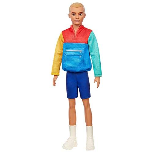 Barbie Ken Fashionistas Doll #163, Slender with Sculpted Blonde Hair