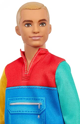Barbie Ken Fashionistas Doll #163, Slender with Sculpted Blonde Hair