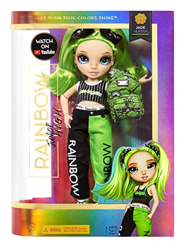 Rainbow High Jr High Jade Hunter - 9-inch Green Fashion Doll