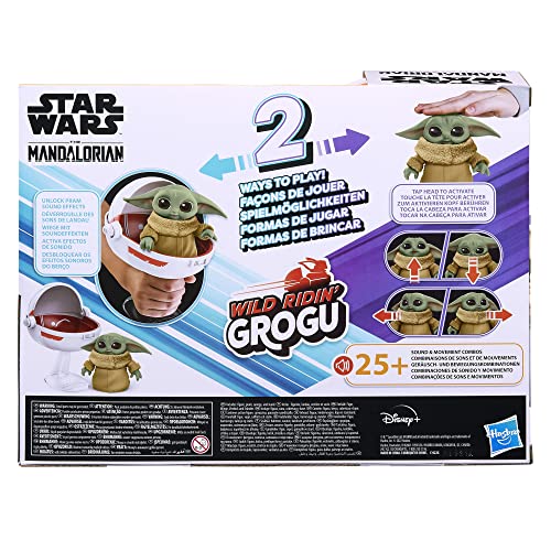 STAR WARS Wild Ridin' Grogu, The Child Animatronic Toy, Over 25 Sound and Motion Combinations