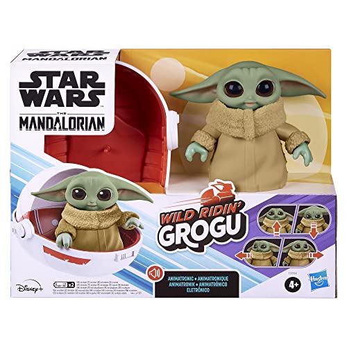 STAR WARS Wild Ridin' Grogu, The Child Animatronic Toy, Over 25 Sound and Motion Combinations