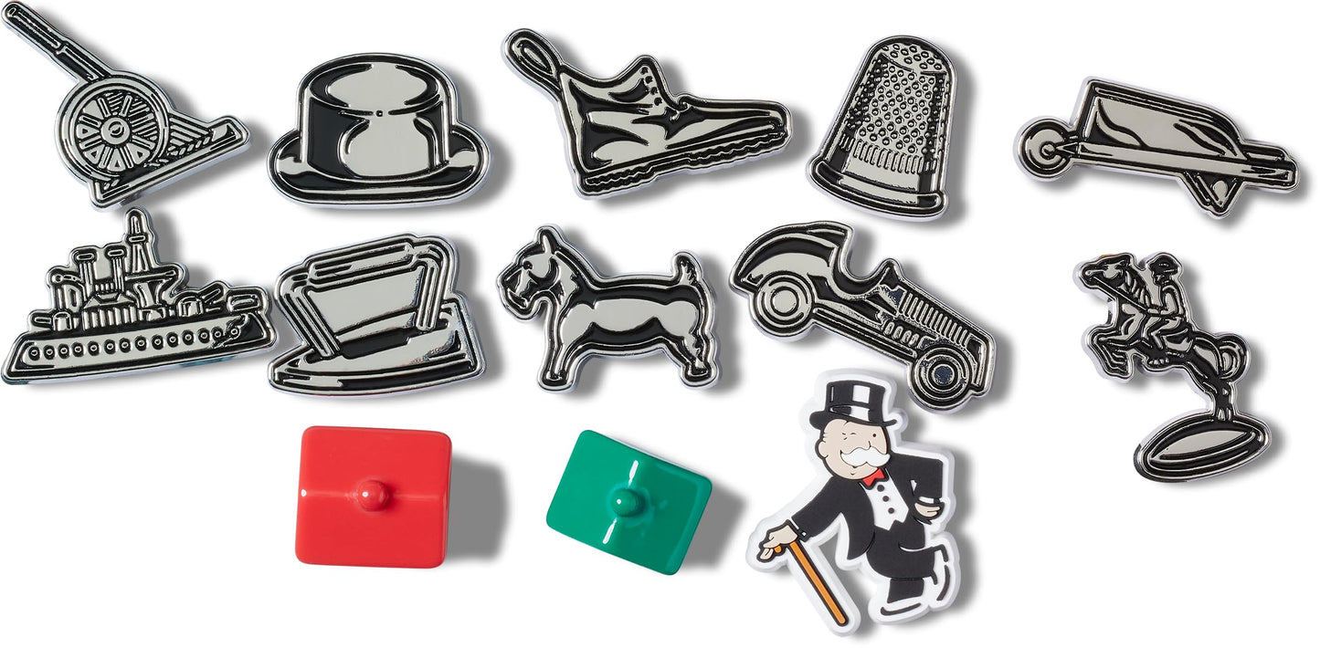 Crocs Jibbitz 13-Pack Hasbro Monopoly Board Game Shoe Charms | Jibbitz for Crocs