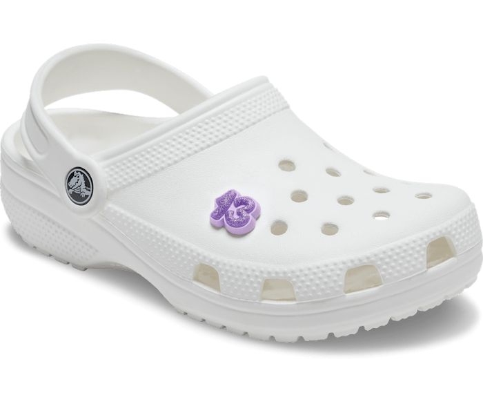 Crocs Jibbitz Sparkly Number 13 Shoe Charm | Jibbitz for Crocs