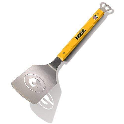 Home & Kitchen Green Bay Packers YouTheFan NFL 18" Stainless Steel Sportula (Spatula) with Bottle Opener | Choose Team 810689026969