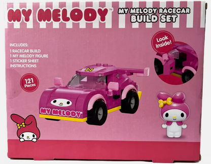 Hello Kitty My Melody Racecar Build Set & Figure - 121 pieces