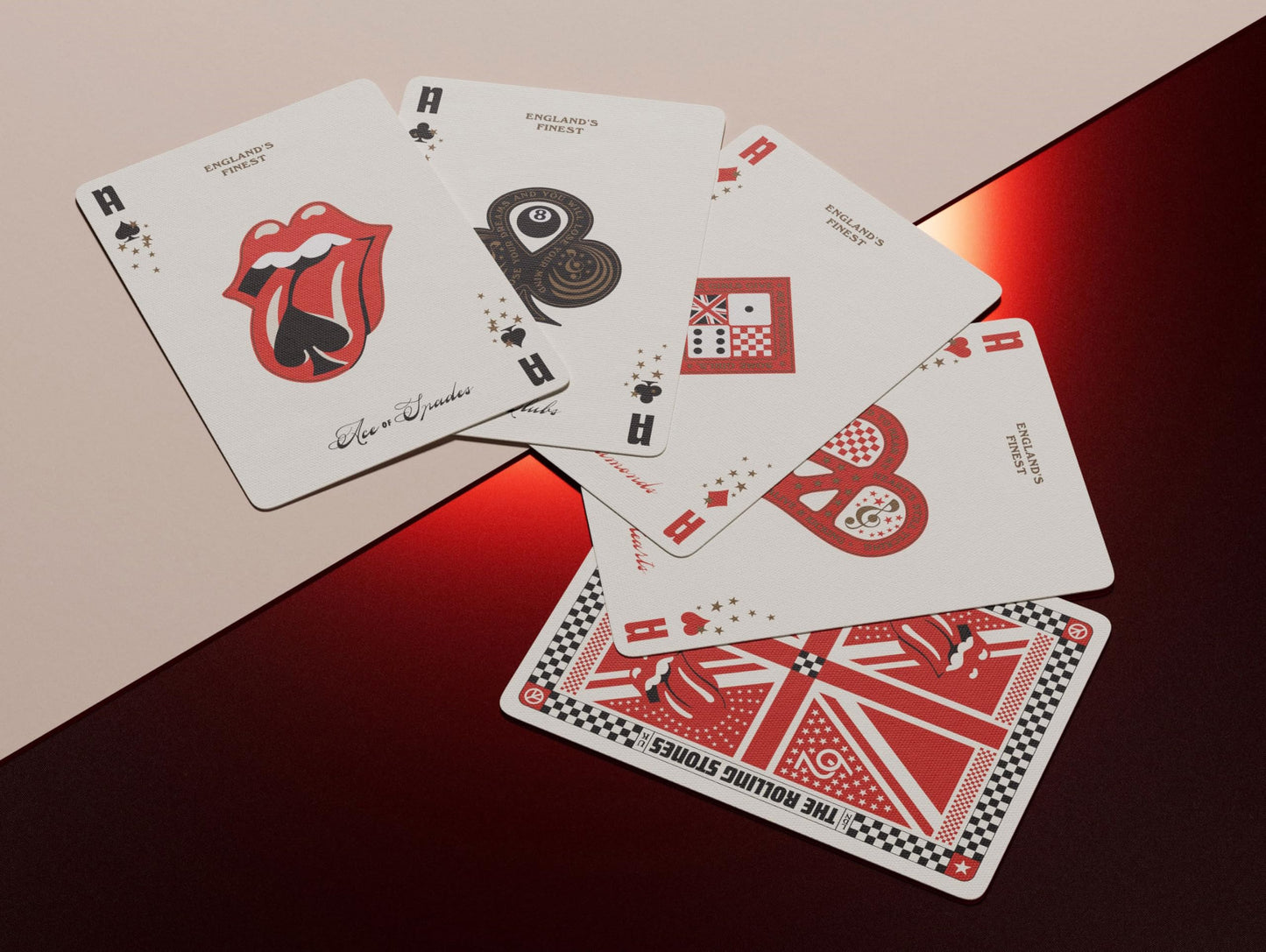 theory11 The Rolling Stones Premium Playing Cards, Poker Size Standard Index