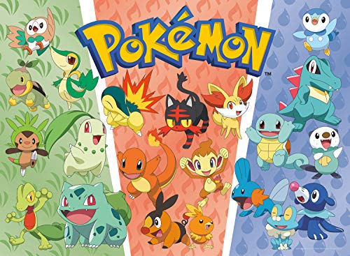 Buffalo Games - Pokemon - Partners: Grass, Fire, Water - 100 Piece Jigsaw Puzzle