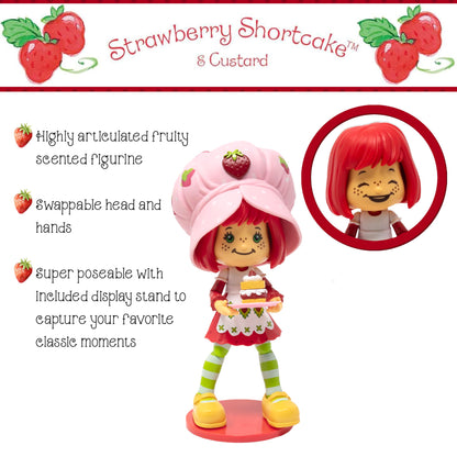 Boss Fight Studio Strawberry Shortcake with Custard the Kitten, Collectible Figure