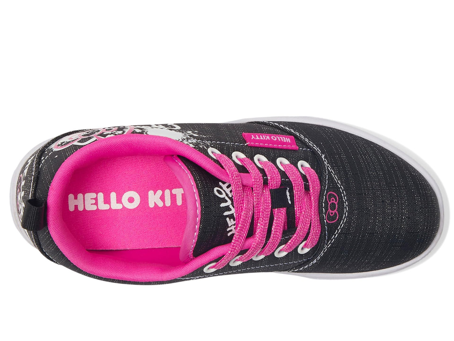 Heelys Pro 20 Hello Kitty Black/Pink, Big Kid Size 6 Medium