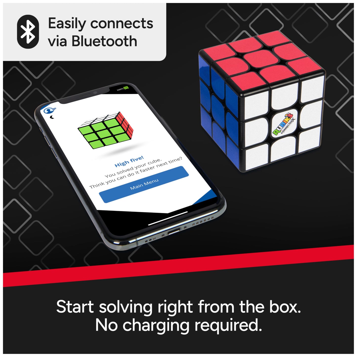 Rubik's Cube, The Official Rubik’s ConnectedX, Bluetooth-Enabled 3x3 Speed Cube