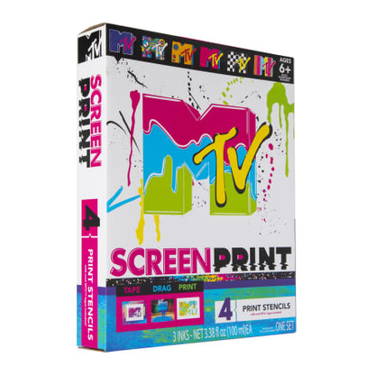 MTV Screen Printing DIY Kit 4 Print MTV Logo Stencils