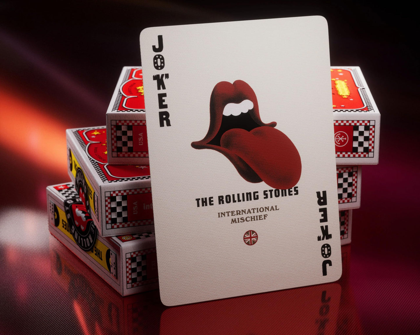 theory11 The Rolling Stones Premium Playing Cards, Poker Size Standard Index