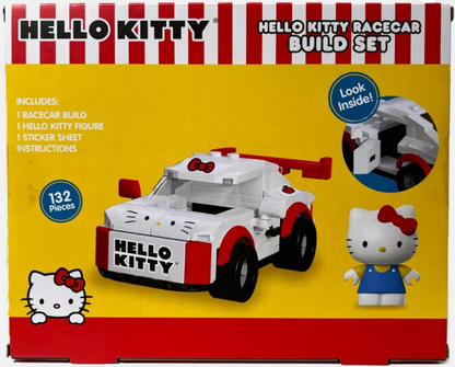 Sanrio Hello Kitty Racecar Build Set & Figure - 132 pieces