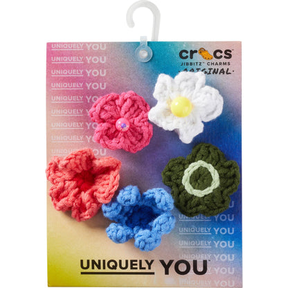 Crocs Jibbitz 5-Pack Crochet Flowers Shoe Charms | Jibbitz for Crocs